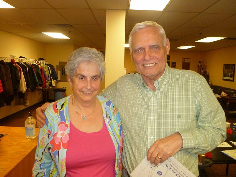 5000-7500 Ace of Clubs and Mini-McKenney Award Winner Bill Higgins (with Lorna Davis, who insisted)